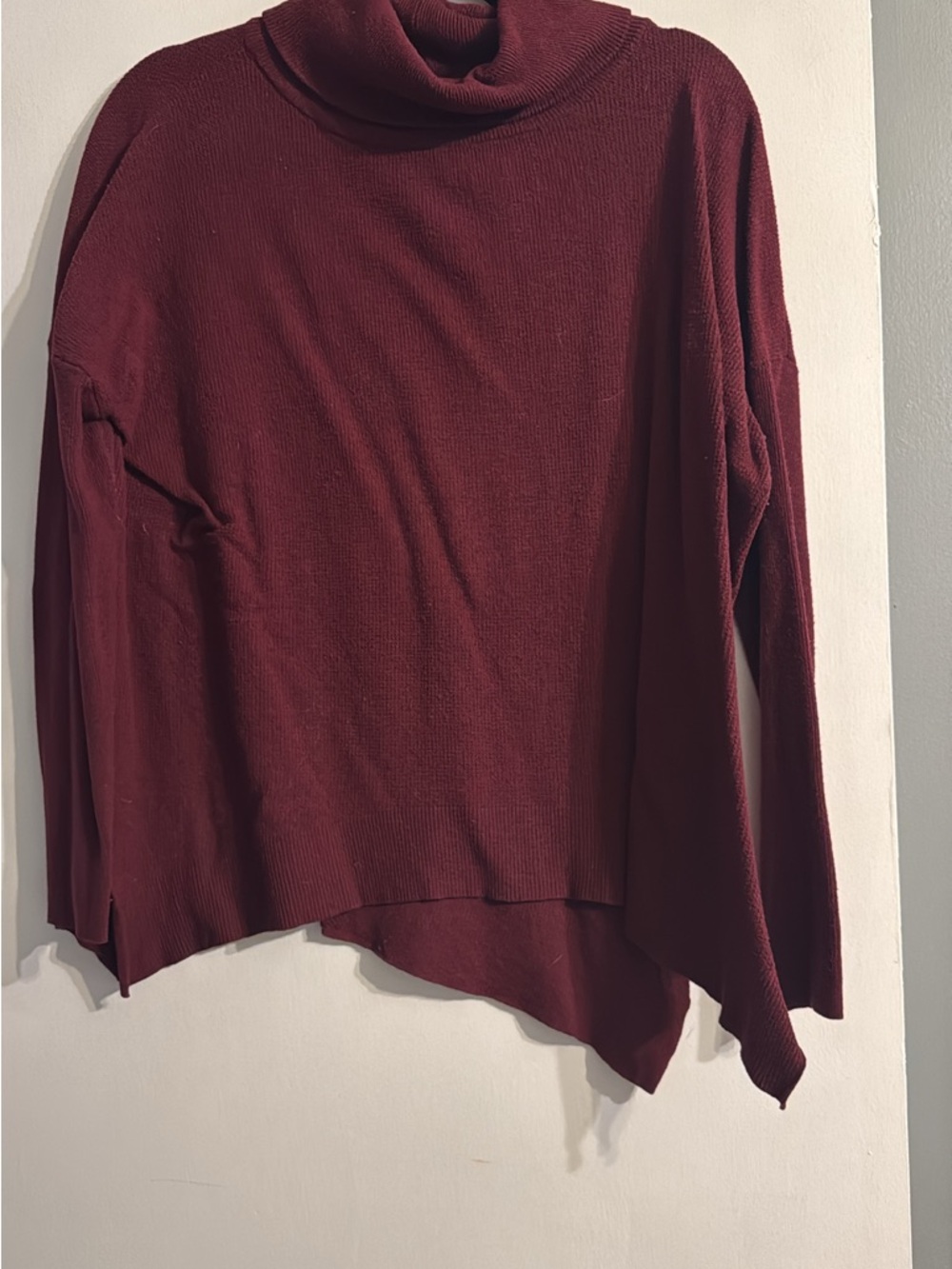 Cozy Burgundy Turtleneck Sweater